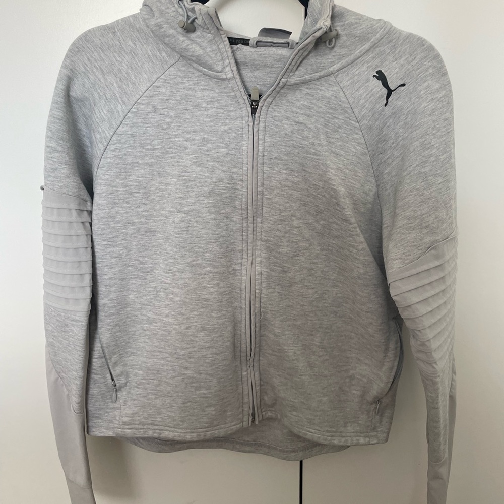 Puma grey zip up